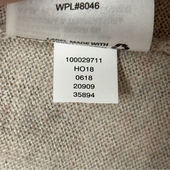 Style &‎ Co. Womens High Low Tunic Sweater Top Oatmeal Beige Large - Picture 9 of 12